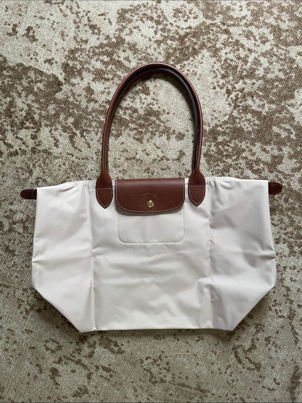 NWOT Longchamp Le Pliage Large Shoulder Tote -Paper